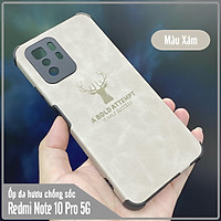 Ốp lưng cho Xiaomi Redmi Note 10 Pro 5G da hươu 4 góc chống sốc