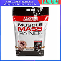 Sữa tăng cân tăng cơ cao cấp Muscle Mass Gainer bịch 5.4 kg hỗ trợ tăng cân tăng cơ nhanh cho người gầy kén ăn, khó hấp thụ thức ăn tự nhiên
