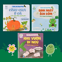Sách Tương Tác - Bộ Vườn nhà Hạnh phúc(3 cuốn) - Sách Truyện Song Ngữ Tiếng Việt - Anh (Sách Đọc To cho bé từ 0-1-2-3-4-5-6 tuổi)
