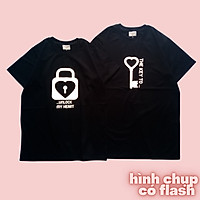 Áo thun đôi hiệu ứng phản quang cao cấp chất liệu cotton 100% dành cho cặp đôi - Áo thun cặp thích hợp đi chơi, hẹn hò, chụp hình cưới, quà tặng vợ hoặc người yêu . Hình chụp sản phẩm thật , sản xuất tại Việt Nam C2.69
