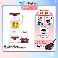 Máy xay sinh tố Tefal Blendforce BL477566 - Dung tích 1.25L 800W - 5 chức năng - Lưỡi dao 6 cánh sắc bén- Hàng Chính Hãng