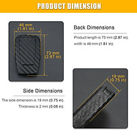 Silicone Carbon Fiber Car Key Case Car Remote Control Shell For 2018 Camry/c-hr/rav4/avalon