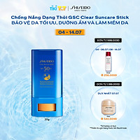 Chống nắng dạng thỏi Shiseido GSC Clear Suncare Stick SPF50+ 20G