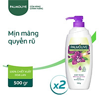 Bộ 2 Sữa tắm Palmolive mịn màng quyến rũ 100% chiết xuất từ phong lan 500g