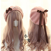 Nhật Bản Kawaii Mũ Nồi Lolita Thiếu Niên Trái Tim Ngọt Ngào Len Handmade Dễ Thương Ren Nơ Ấm Mùa Thu Đông Họa Sĩ Nón Mũ Trùm Đầu