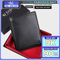 Bóp Ví Nam Da Bò Thật 4U Cao Cấp Dáng Đứng Thời Trang FB203