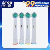 4 Đầu Bàn Chải Điện Thay Thế Phù Hợp Cho Braun Oral-B EB17-4