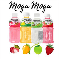 Nước uống thạch dừa Mogu Mogu 320ml x 3chai (ngẫu nhiên vị đào, dưa hấu, xoài, vải)