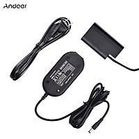 Andoer DMW-DCC16 Dummy Battery AC Power Adapter Camera Power Supply with Power Plug Replacement for Panasonic LUMIX