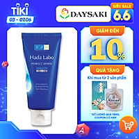Hada Labo Kem Rửa Mặt Dưỡng Trắng Tối Ưu Perfect White Arbutin Cleanser 80g