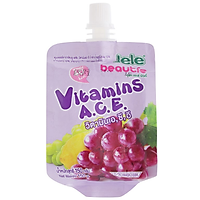Nước trái cây thạch Jele Vitamin A,C,E Nho 150ml - 00526