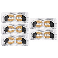 10PCS/5 Pair Black Gold Around Eye Patches Contour Gel Mask Hyaluronic Acid Anti-Aging Collagen Under Eye Bags Treatment