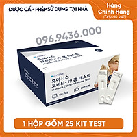 [Sản phẩm mới] HỘP 25 KIT HOMETEST Kit Test Covid 19 Tại Nhà Humasis Hàn Quốc - Không đau như lấy dịch tỵ hầu - Hàng Nhập Khẩu chính ngạch