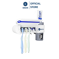 Giá treo bàn chải lấy kem đánh răng khử trùng bằng tia UV Kachi MK200 - Hàng chính hãng