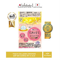 Thạch Bổ Sung Collagen Tăng Cường Bảo Vệ Da AISHITOTO Collagen Jelly Ceramide Plus Vị Acai ( 15 gói/hộp)