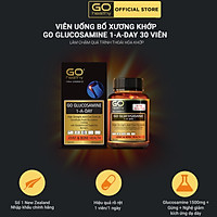 GO GLUCOSAMINE 1-A-DAY 1500mg 30 viên - Viên uống bổ xương khớp nhập khẩu chính hãng GO Healthy New Zealand