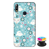 Ốp lưng điện thoại Asus Zenfone Max Pro M2 hình Họa Tiết Xanh tặng kèm giá đỡ điện thoại iCase xinh xắn - Hàng chính hãng