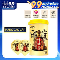 Bao cao su OLO ống phật performa Gân gai, Siêu mỏng, Kéo dài thời gian - Hộp 10 bao