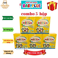 (COMBO 5 HỘP) SIRO ĂN NGỦ NGON BABYPLUS-GIÚP BÉ ĂN NGON NGỦ NGON CẢI THIỆN CÂN NẶNG-CẢI THIỆN TÁO BÓN-CẢI THIỆN GIẤC NGỦ