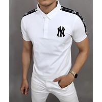 ÁO THUN NAM CỔ TRỤ THÊU HÌNH CỰC HOT TRẺ TRUNG, THANH LỊCH SIÊU ĐẸP MẪU MỚI THỜI TRANG CAO CẤP YB0022