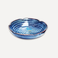 Bát Tô Cạn Viền hoa D17.5 - Bát Nhật viền hoa 4 màu men - Gốm sứ Bát Tràng