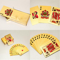 Bộ Bài Tây Poker Màu Vàng (Kèm Miếng Dán Mèo Thần Tài) - Giao Mẫu Ngẫu Nhiên