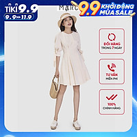 Đầm nữ MARC FASHION nhấn li eo tay lỡ cột nơ