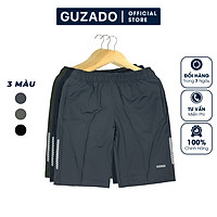 Quần Đùi Nam GUZADO,Chất Thun Lạnh Cao Cấp, Mềm Mịn, Co Giãn 4 Chiều, Không Nhăn Nhàu,Vận Động Thoải Mái GSR05