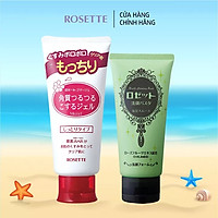 Bộ Sữa Rửa Mặt Thu Nhỏ Lỗ Chân Lông Rosette Pasta Sea Clay Smooth 120g và Tẩy Tế Bào Chết Cho Da Khô Gommage Moist 180g