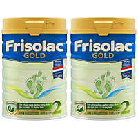 2 lon sữa Sữa Bột Frisolac Gold 2 850g Dành Cho Trẻ Từ 6 - 12 Tháng Tuổi