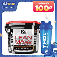 NorTech Lean Mass Gainer, Sữa Tăng Cân, Tăng Cơ Nạc Hiệu Quả, Bổ Sung 69G Protein, 27G EAA, 15G BCAA, 3G Creatine, 3G L-Glutamine, Thùng 4KG, 15 Lần Dùng