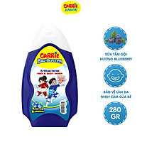 Sữa Tắm Gội Sạch Khuẩn Carrie Junior BacBuster Hương Blueberry 280G