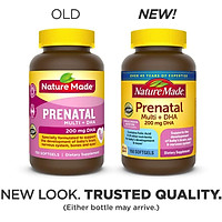 Thực phẩm bổ sung vitamin và DHA cho phụ nữ mang thai Nature Made Prenatal Multi +DHA 200mg, 150 Viên (Mẫu mới 2020) - Nhập khẩu Mỹ