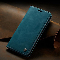 Bao da bò thật dạng ví chính hãng Caseme dành cho iPhone Xs Max - Hàng chính hãng