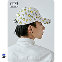 Inf Phụ Kiện | Thủy Triều Phim Hoạt Hình Màu Vàng Cười Mũ Lưỡi Trai Nữ Đường Phố Nhật Bản Vui Vẻ Giải Trí Ván Trượt Bóng Chày Mũ Nam