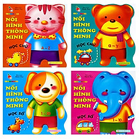 Bộ Sách Học Mà Chơi, Chơi Mà Học - Nối Hình Thông Minh Học Số + Học Chữ (Bộ 4 Cuốn)