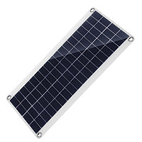 Solar Panel with Dual USB Port High Efficiency Polycrystalline Silicon Solar Cell for DIY Camping Power Charger