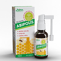 Xịt Họng Chiết Xuất Keo Ong ABIPOLIS 10ML, Kháng Khuẩn, Giảm Ho, Không Lo Viêm Họng, Nhiệt miệng