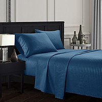Elegant Comfort Pure Color Embossed Collection 4-Piece Bed Sheet Bed-cover & Pillowcase Set