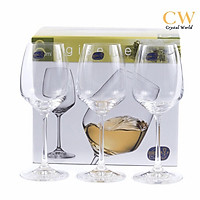Bộ Ly Uống Rượu Vang Pha Lê Tiệp Crystalex Giselle 340ml White Wine