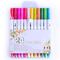 Bộ Bút lông kim 2 đầu dùng để vẽ, tô màu, viết calligraphy - set 24/ 36/ 48 màu