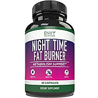Night Time Fat Burner - Metabolism Support, Appetite suppressant and Weight Loss Diet Pills for Men and Women - 60 Capsules.