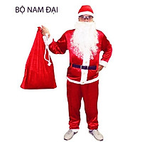 BỘ QUẦN ÁO ÔNG GIÀ NOEL NHUNG ĐẸP, HOÁ TRANH ÔNG GIÀ NOEL
