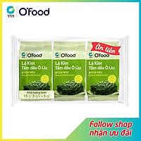 Rong biển / Lá kim tẩm dầu Oliu O'food giòn, thơm, gia vị vừa miệng, ăn liền hoặc ăn kèm