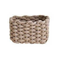 Thick Cotton Rope Woven Basket Cotton Rope Storage Basket Desktop Cosmetic Storage Debris Basket Living Room Storage Trumpet