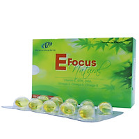 Vitamin E tự nhiên - E Focus Natural - làm chậm lão hóa, nuôi dưỡng da và tóc, điều hòa nội tiết tố - SP chính hãng, đạt tiêu chuẩn GMP - WHO. Hộp 30 viên