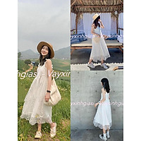 Váy hai dây ren tiểu thư - Đầm hai dây ulzzang