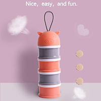 4 Layer Baby Milk Powder Container Milk Dispenser Powder Container Baby Food Feeding PP Sealing Formula H