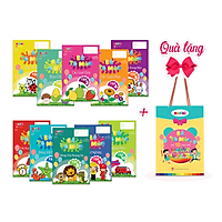 Bộ sách tô màu với 10 chủ đề gần gũi, quen thuộc cho bé trai, bé gái 2 tuổi, 3 tuổi & 4 tuổi - Hapiki - Tặng kèm túi đựng cho bé
