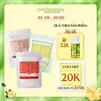 Combo 3 Gói Bột Đậu Đỏ, Cám Gạo Và Yến Mạch Thiên Nhiên Milaganics (100g/gói)